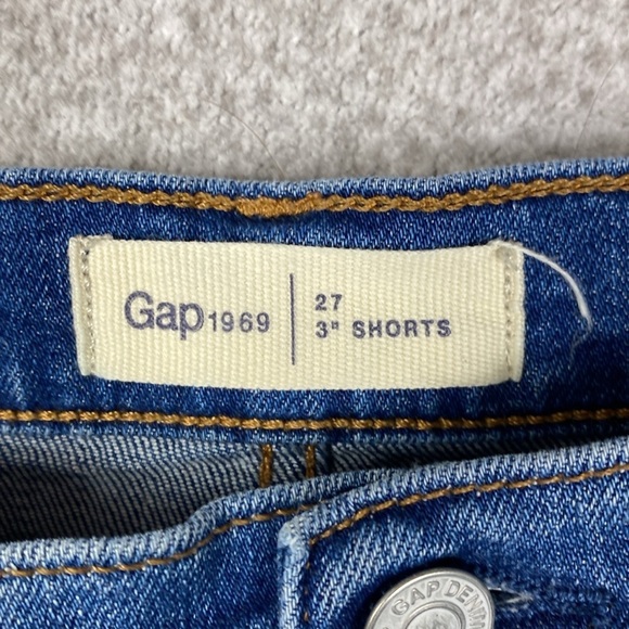 Gap cut off shorts 3" size 27 folded cuffs edgy country coastal cowgirl y2k jort - Picture 2 of 11